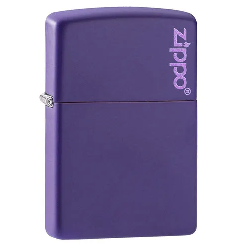 Classic Purple Matte Zippo Logo