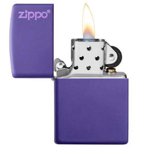 Classic Purple Matte Zippo Logo