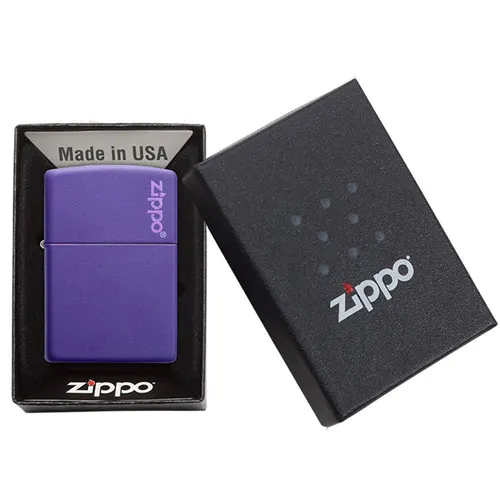 Classic Purple Matte Zippo Logo