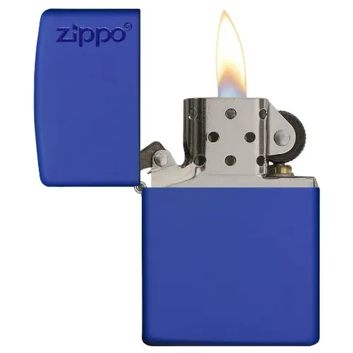 Classic Royal Blue Matte Zippo Logo