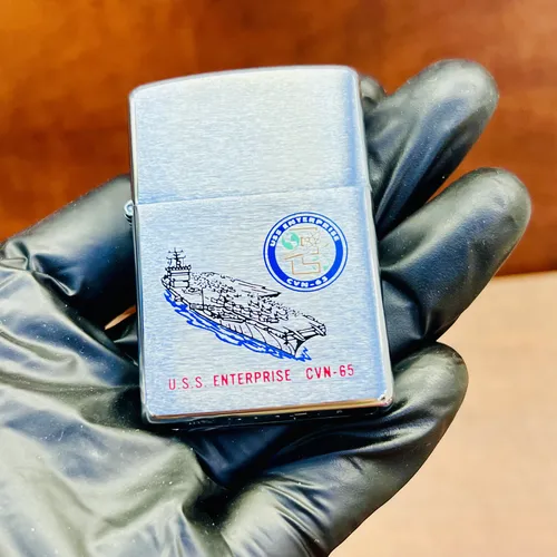 Zippo La Mã 1997 - Chủ đề tàu hạm Sân Bay U.S.S CVN-65