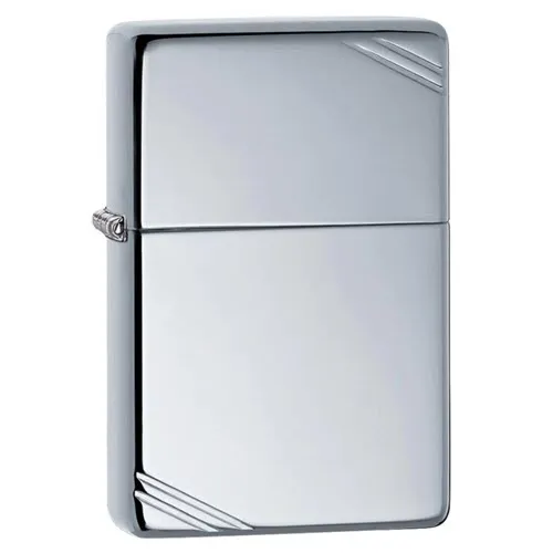 Zippo High Polish Chrome Vintage with Slashes