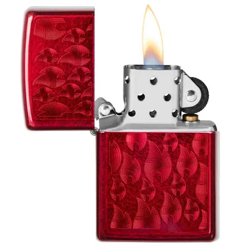 Iced Zippo Flame Design