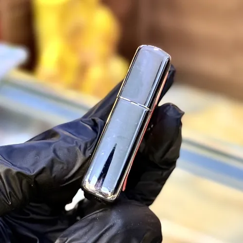 Zippo 1996 ( XII La Mã ) Mạ Bạc Silver Plated New Nguyên Bản