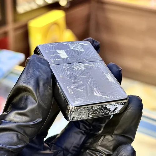 Zippo 1996 ( XII La Mã ) Mạ Bạc Silver Plated New Nguyên Bản