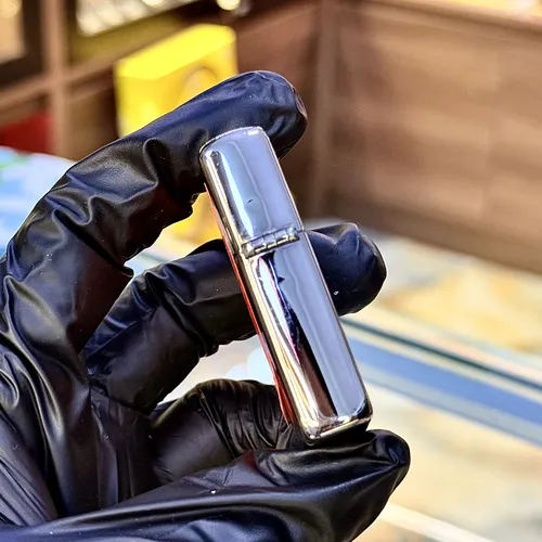 Zippo 1996 ( XII La Mã ) Mạ Bạc Silver Plated New Nguyên Bản