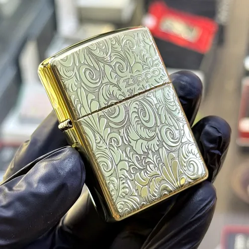 ZIPPO KHẮC HOA VĂN FLORAL 3D
