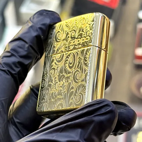 ZIPPO KHẮC HOA VĂN FLORAL 3D