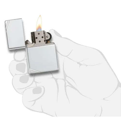 Zippo Sterling Silver Vintage with Slashes 14