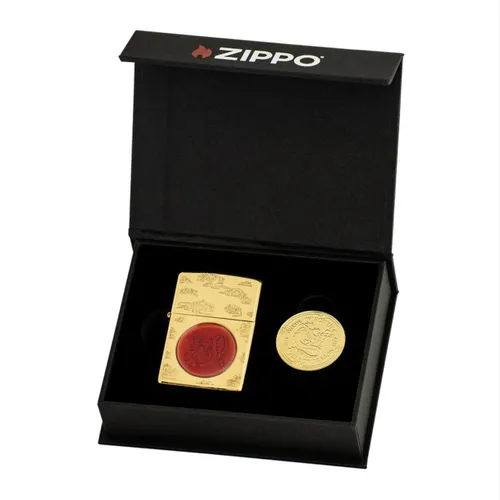 Zippo CZA-3-27A – Zippo Year of the Dragon 2024 Asia Limited Edition (Gold Plate)