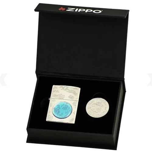 Zippo CZA-3-27B – Zippo Year of the Dragon 2024 Asia Limited Edition (Nickel)