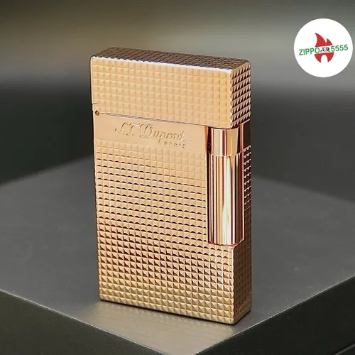 S.T. Dupont Ligne 2 form cao. Toàn thân mạ vàng Hồng