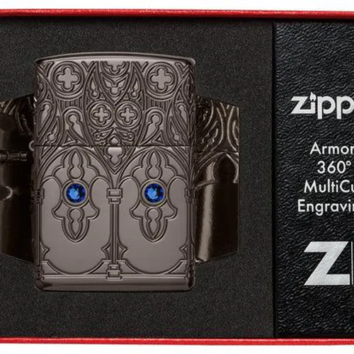 Zippo 46753 – Zippo Gothic Window Armor Black Ice