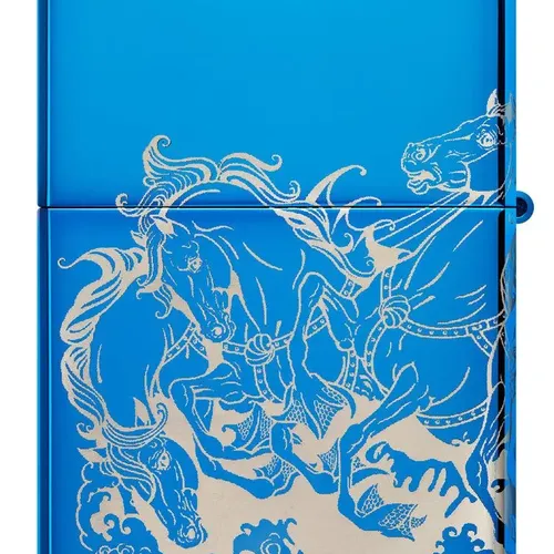 Zippo 48787 – Zippo Atlantis Design High Polish Blue