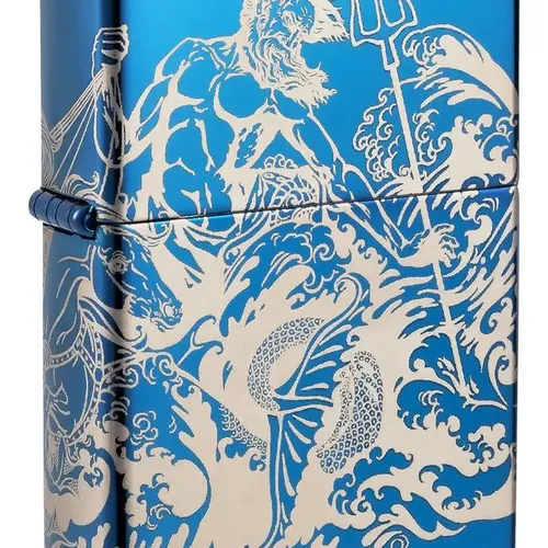 Zippo 48787 – Zippo Atlantis Design High Polish Blue