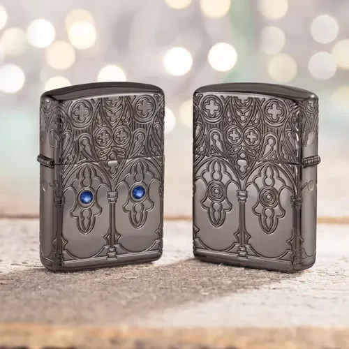 Zippo 46753 – Zippo Gothic Window Armor Black Ice