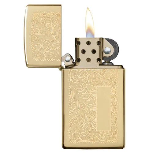 Zippo Slim® Brass Venetian®