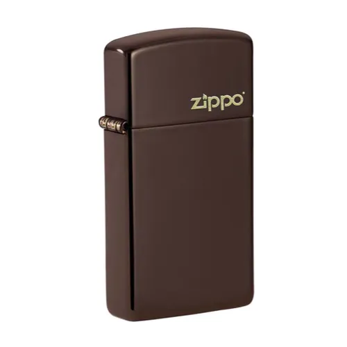 Slim® Brown Zippo Logo