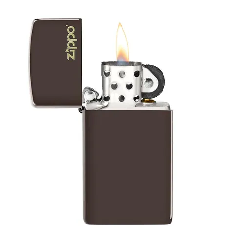Slim® Brown Zippo Logo