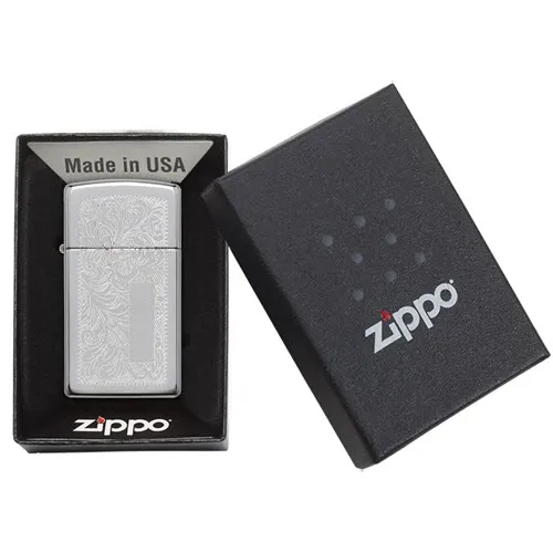 Zippo Slim® Chrome Venetian®