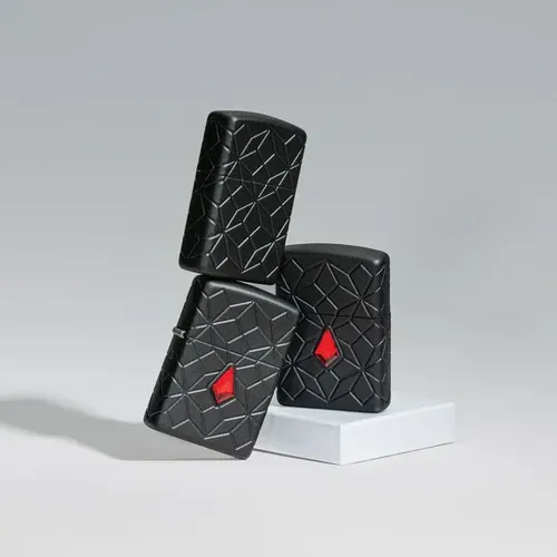 Zippo 46756 – Zippo Armor® Crystal MultiCut Black Matte