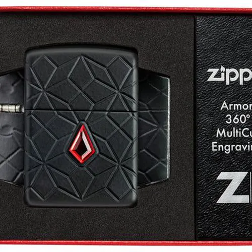 Zippo 46756 – Zippo Armor® Crystal MultiCut Black Matte