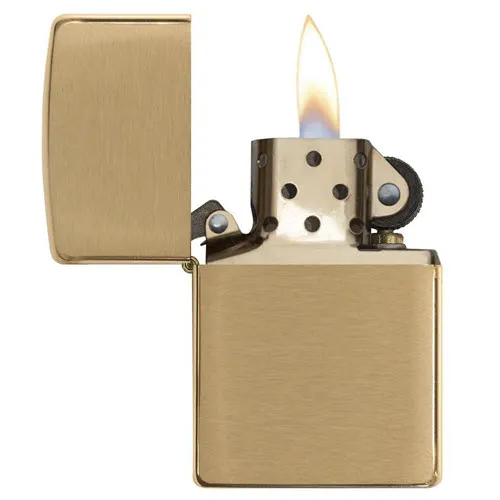 Vỏ Bật Lửa Zippo Brushed Brass Solid