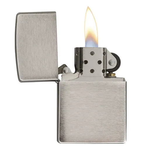 Vỏ Bật Lửa Zippo Chrome chải cổ điển