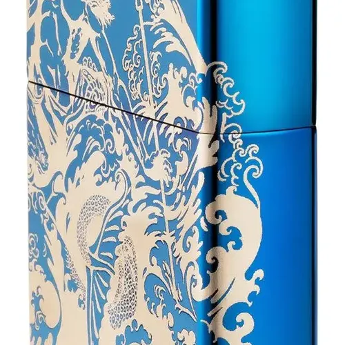 Zippo 48787 – Zippo Atlantis Design High Polish Blue