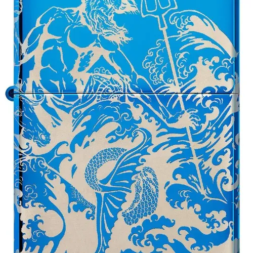 Zippo 48787 – Zippo Atlantis Design High Polish Blue