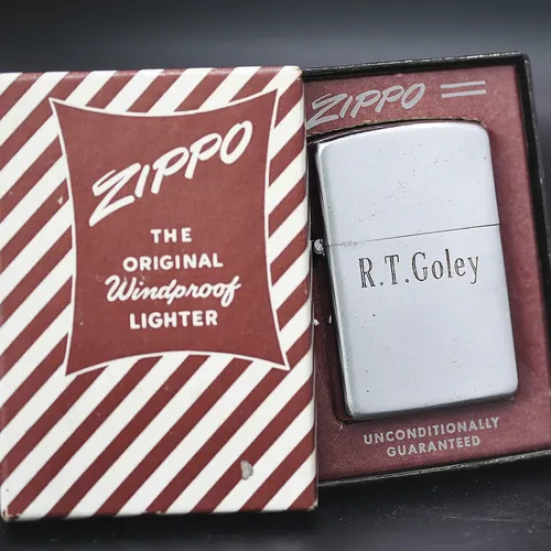 ZIPPO XƯA 1953 - HÀNG XƯA THẬP NIÊN 50s _CHỦ ĐỀ R . T . GOLEY