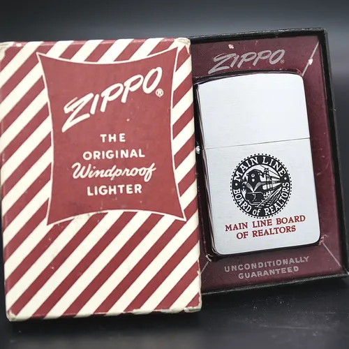 ZIPPO XƯA 1957 - HÀNG XƯA THẬP NIÊN 50s _CHỦ ĐỀ MAIN LINE BOARD OF REALTORS