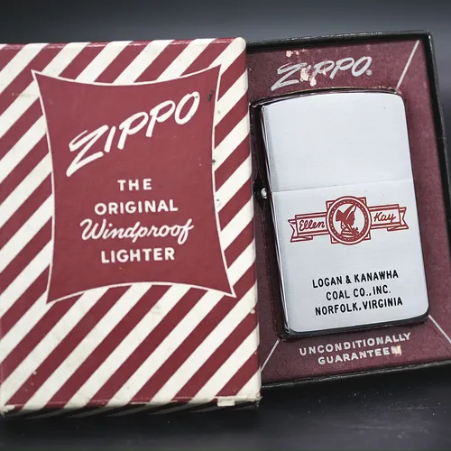 ZIPPO XƯA 1959 - HÀNG XƯA THẬP NIÊN 50s _CHỦ ĐỀ LOGAN & KANAWHA COAL CO.