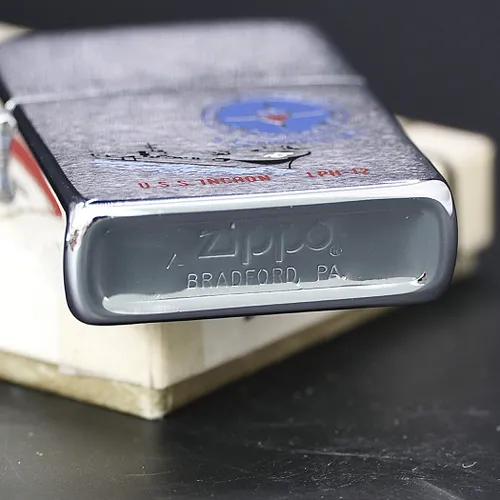 ZIPPO XƯA 1981 - HÀNG XƯA THẬP NIÊN 80s _CHỦ ĐỀ TÀU CHIẾN U.S.S INCHON