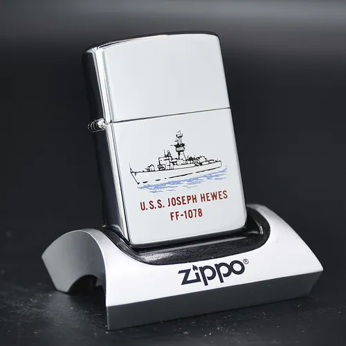 ZIPPO XƯA 1981 - HÀNG XƯA THẬP NIÊN 80s _CHỦ ĐỀ TÀU CHIẾN U.S.S JOSEPH HEWES FF-1078