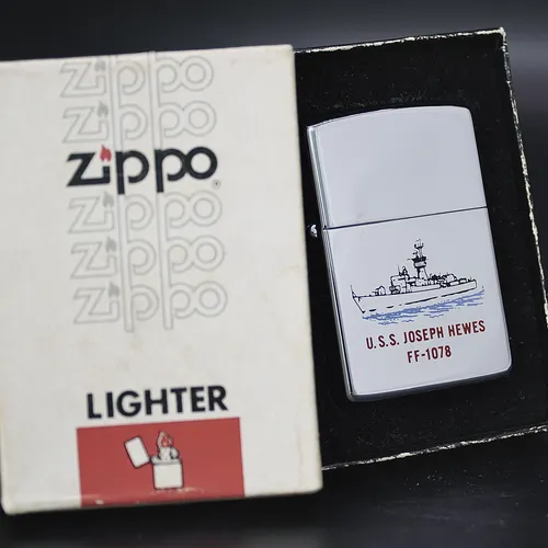ZIPPO XƯA 1981 - HÀNG XƯA THẬP NIÊN 80s _CHỦ ĐỀ TÀU CHIẾN U.S.S JOSEPH HEWES FF-1078