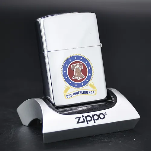 ZIPPO XƯA 1980 - HÀNG XƯA THẬP NIÊN 80s _CHỦ ĐỀ TÀU CHIẾN U.S.S INDEPENDENCE CV 62