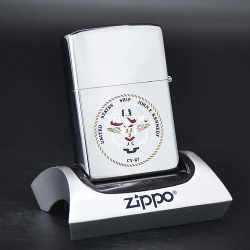 ZIPPO XƯA 1984 - HÀNG XƯA THẬP NIÊN 80s _CHỦ ĐỀ HIẾM TÀU CHIẾN USS JOHN F. KENNEDY CV-67