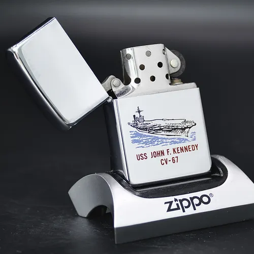 ZIPPO XƯA 1984 - HÀNG XƯA THẬP NIÊN 80s _CHỦ ĐỀ HIẾM TÀU CHIẾN USS JOHN F. KENNEDY CV-67
