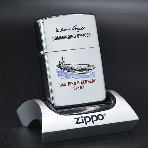 ZIPPO XƯA 1982 - HÀNG XƯA THẬP NIÊN 80s _CHỦ ĐỀ HIẾM TÀU CHIẾN USS JOHN F. KENNEDY CV-67