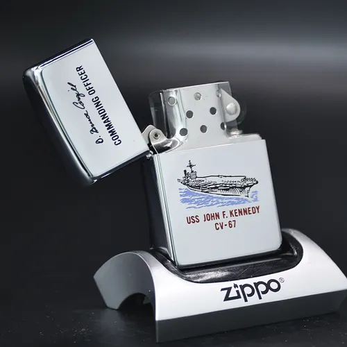 ZIPPO XƯA 1982 - HÀNG XƯA THẬP NIÊN 80s _CHỦ ĐỀ HIẾM TÀU CHIẾN USS JOHN F. KENNEDY CV-67