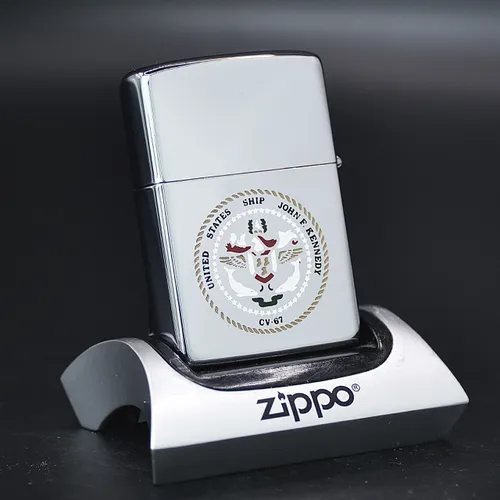 ZIPPO XƯA 1982 - HÀNG XƯA THẬP NIÊN 80s _CHỦ ĐỀ HIẾM TÀU CHIẾN USS JOHN F. KENNEDY CV-67