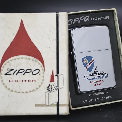 ZIPPO XƯA 1967 - HÀNG XƯA THẬP NIÊN 60s _CHỦ ĐỀ HIẾM TÀU CHIẾN U.S.S COWELL DD 547