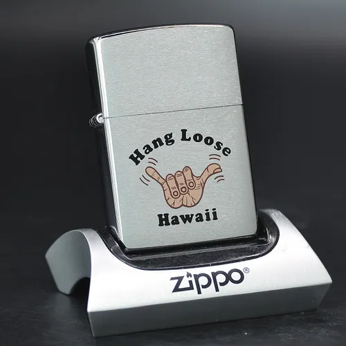 ZIPPO XƯA 1998 - HÀNG XƯA THẬP NIÊN 90s _ CHỦ ĐỀ  HANG LOOSE HAWAII