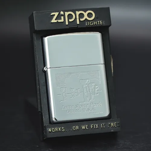 ZIPPO XƯA 1996 - HÀNG XƯA THẬP NIÊN 90s _ CHỦ ĐỀ LATTE STONE PARK GUAM. U.S.A
