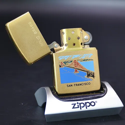 ZIPPO XƯA 32-90 - HÀNG XƯA CHU NIÊN _ CHỦ ĐỀ SAN FRANCISCO BRIDGE