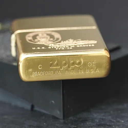 ZIPPO XƯA 2001 - HÀNG XƯA 2000s _ CHỦ ĐỀ TÀU CHIẾN U.S.S STEPHEN W.GROVES FFG-29