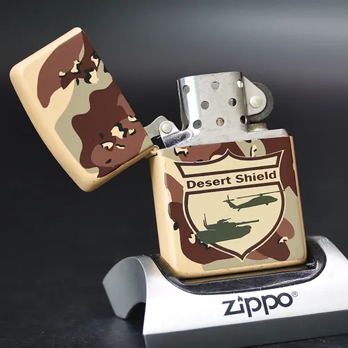 ZIPPO XƯA 1990 - HÀNG XƯA THẬP NIÊN 90s _ CHỦ ĐỀ DESERT SHIELD