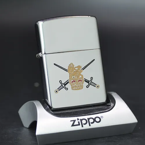 ZIPPO XƯA 1995 - HÀNG XƯA THẬP NIÊN 90s _ CHỦ ĐỀ BRITISH ARMY CREST