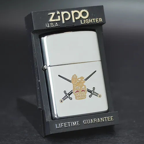 ZIPPO XƯA 1995 - HÀNG XƯA THẬP NIÊN 90s _ CHỦ ĐỀ BRITISH ARMY CREST